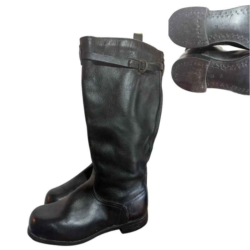 1950s-1960s ブーツ 44 1950s Soviet Air Force Winter Yuft Boots | Sheepskin Lined