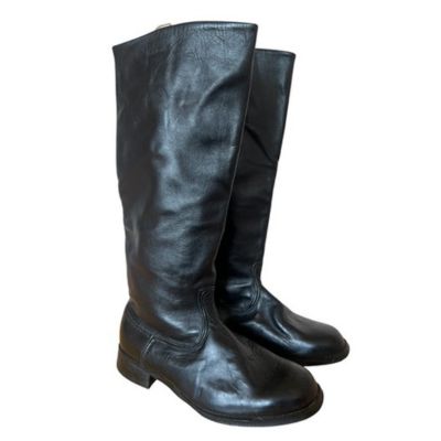 Vintage Soviet Officer Riding Leather Boots 41
