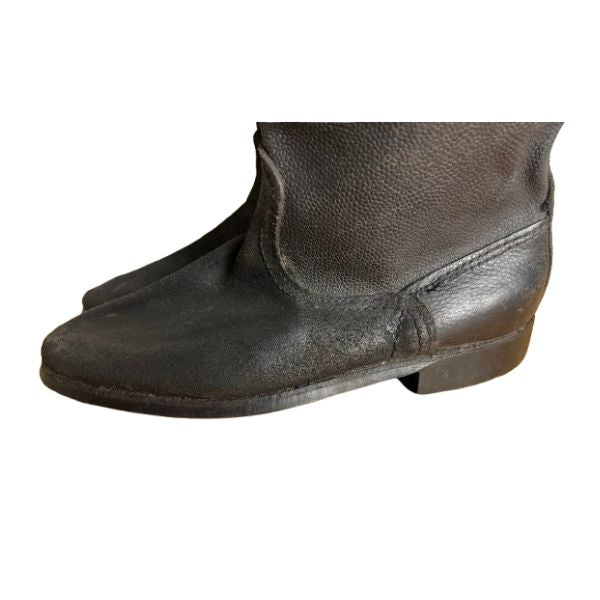 Soviet 1960s Soldier Kirza Boots 41 Belts