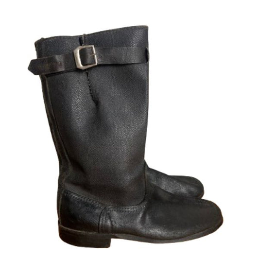 Soviet 1960s Soldier Kirza Boots 41 Belts