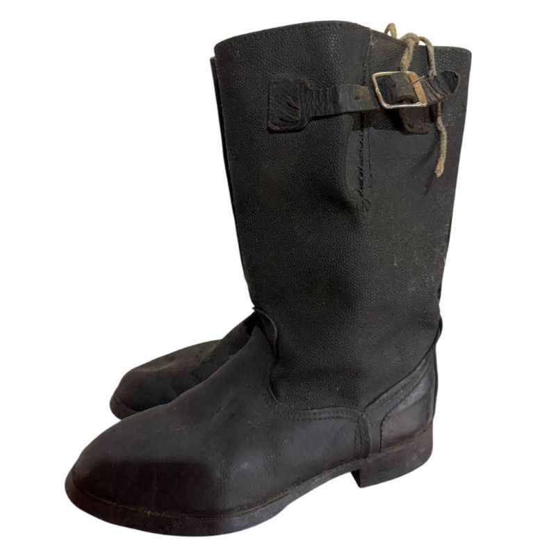 Original Soviet Kirza Strap Boots Chechen War 1993 Size 43