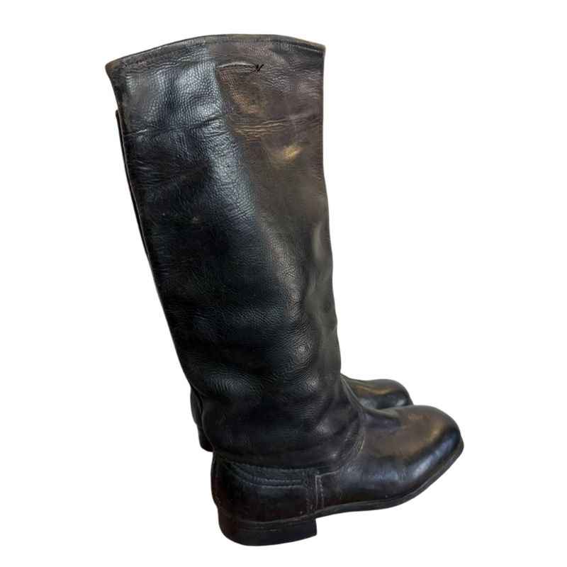 Traditional Soviet yalovye boots with wooden peg reinforced soles