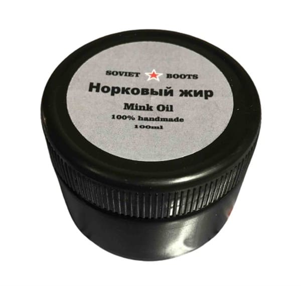 Mink Oil 100% Handmade by Soviet Boots Brand 100ml Shoe Care Polishing