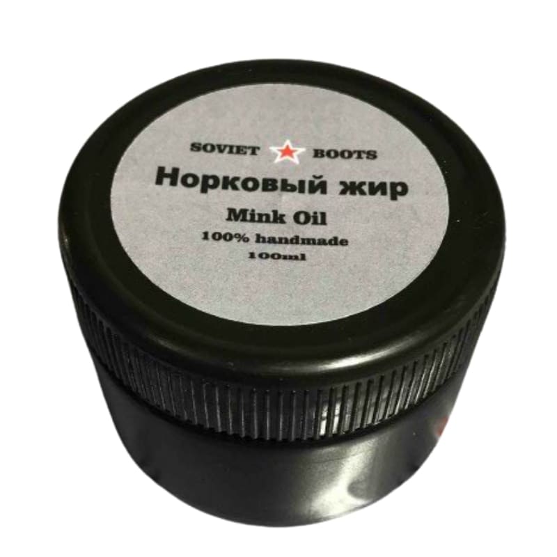 Mink Oil 100% Handmade by Soviet Boots Brand 100ml Shoe Care Polishing