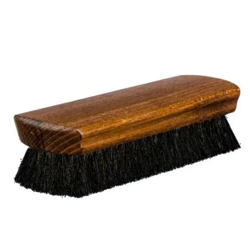 Handmade Brush Cleaning Polishing 100% Horsehair and 100% Lacquered Dark Wood