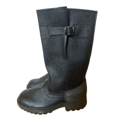 Soviet 1990s Soldier Boots Kirza Belts 40