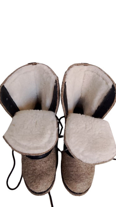 Winter Felt Boots with Fur 40–46