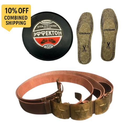 Soviet Soldier Belt Cream Universal Insoles BANDLE