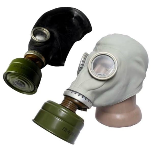 Soviet Gas Mask GP-5 Gray Black Full Set