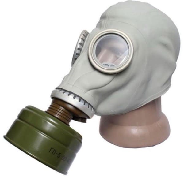 Soviet Gas Mask GP-5 Gray Black Full Set