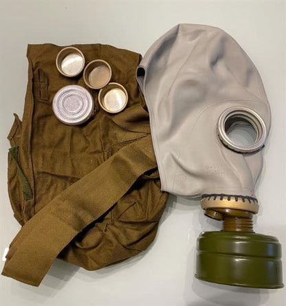 Soviet Gas Mask GP-5 Gray Black Full Set