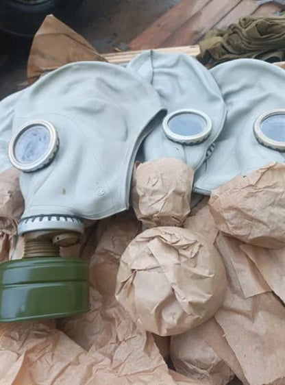 Soviet Gas Mask GP-5 Gray Black Full Set
