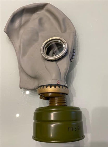 Soviet Gas Mask GP-5 Gray Black Full Set