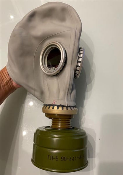 Soviet Gas Mask GP-5 Gray Black Full Set