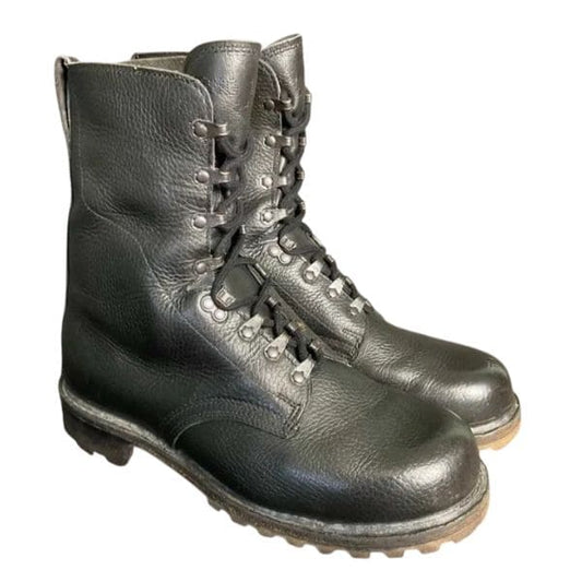 Vintage German Bundeswehr combat boots side view classic army leather design