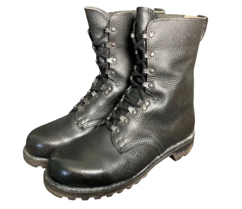 German army Bundes combat boots vintage military side detail