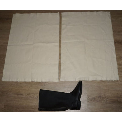 How to wear Soviet portyanki foot wraps with boots Red Army method