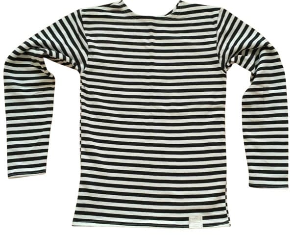 Classic Soviet Navy telnyashka striped shirt blue white naval uniform