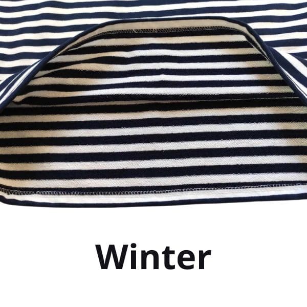Navy telnyashka winter version triple knit 500 gsm thick striped shirt