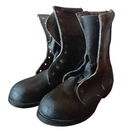 Original Soviet M88 Afghan combat boots made from genuine leather, authentic USSR military footwear, size 41.
