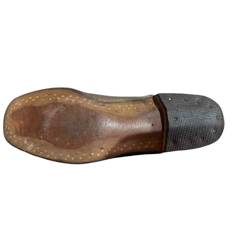 Original Soviet RKKA Civil War WW2 boots size 43 leather outsole with rubber heel
