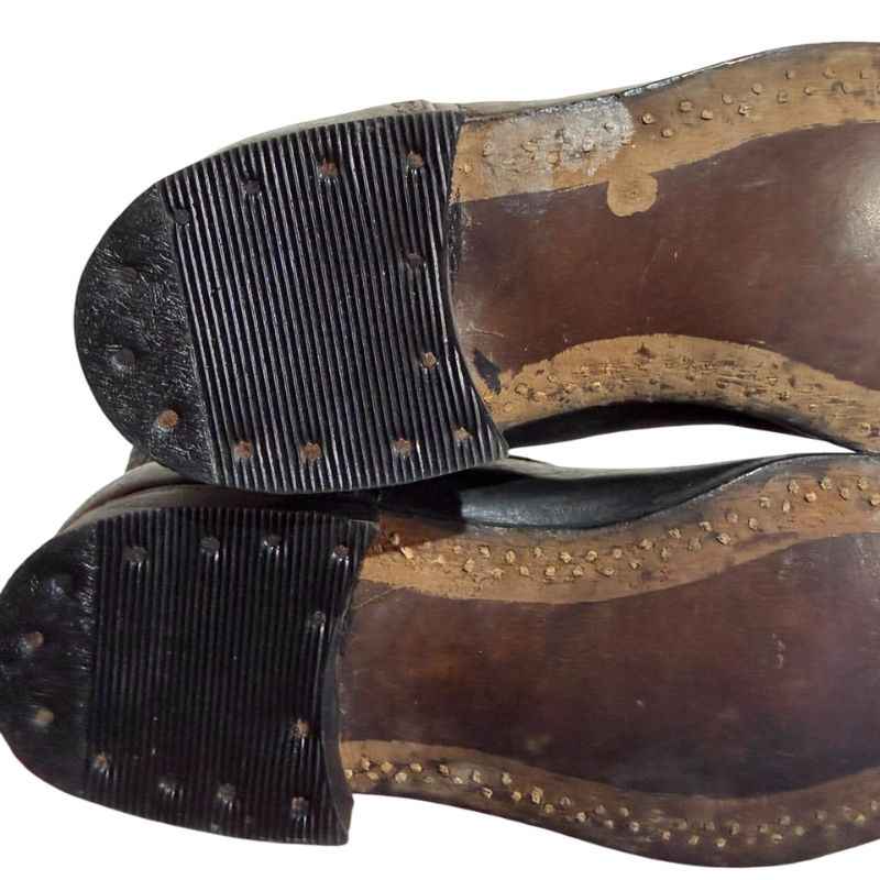 Genuine leather Soviet RKKA military boots new old stock