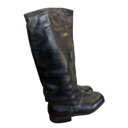 Traditional Soviet yalovye boots with wooden peg reinforced soles