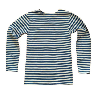 Soviet VDV telnyashka striped shirt front view blue white airborne uniform