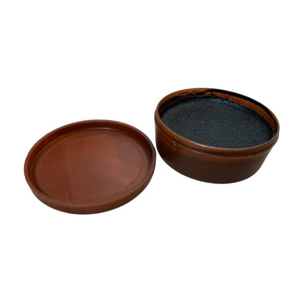 Well preserved Soviet boot polish texture, Afghan War era army stock