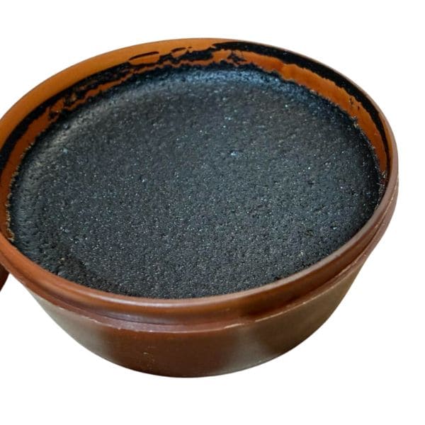 Original label on Soviet military boot polish tin, Afghan War period 1993