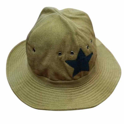 Soviet Border Guard M1938 Panama Hat front view with blue star