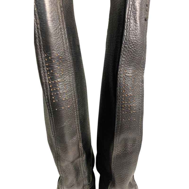 Rare Soviet Red Army high boots with internal pull loops