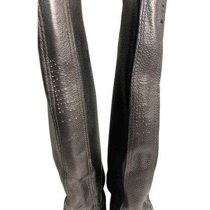 Rare Soviet Red Army high boots with internal pull loops