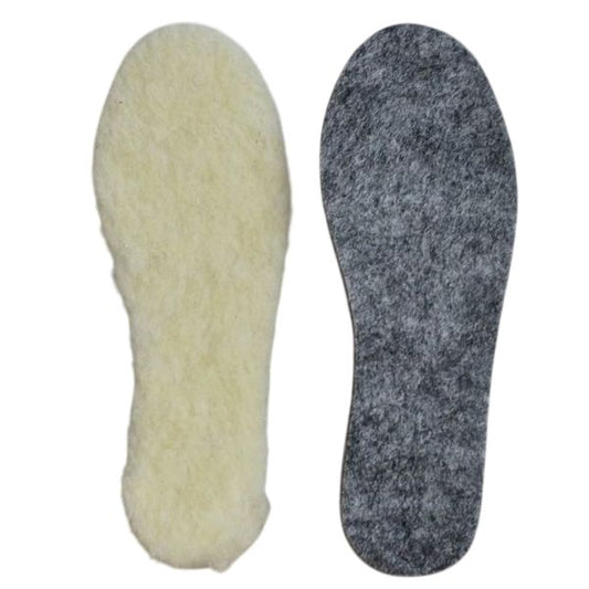Vintage Soviet sheepskin insoles for winter army boots