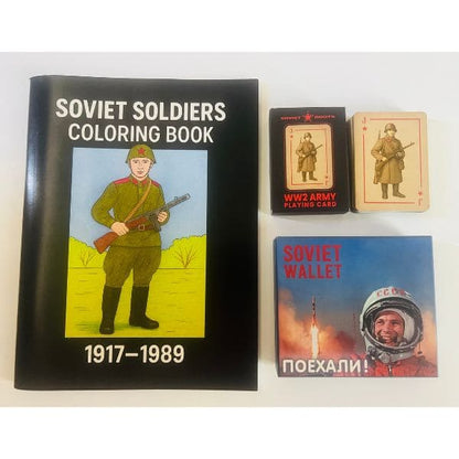 Soviet Collector Set – Wallet, Cards & Vintage Memorabilia