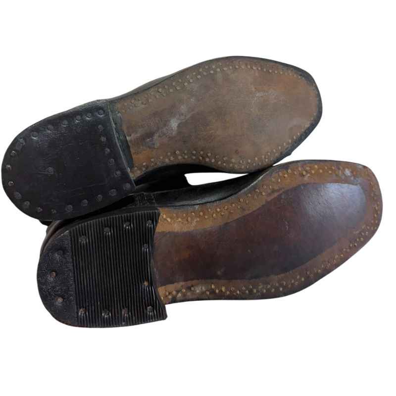 Soviet RKKA boots with leather soles and half rubber heel protection