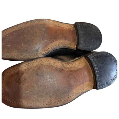 Original leather soles with wooden pegs on Soviet RKKA boots