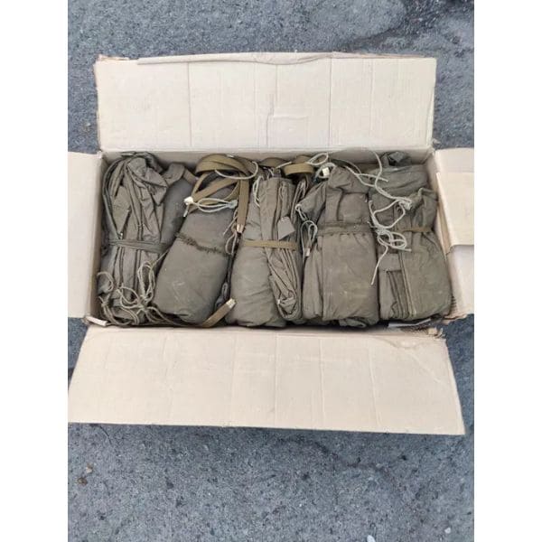 Authentic Soviet military Veshmeshok backpacks in storage