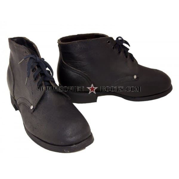 Soviet WW2 combat boots used by Red Army RKKA soldiers during early World War II
