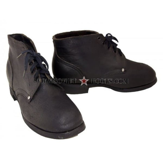 Soviet WW2 combat boots used by Red Army RKKA soldiers during early World War II
