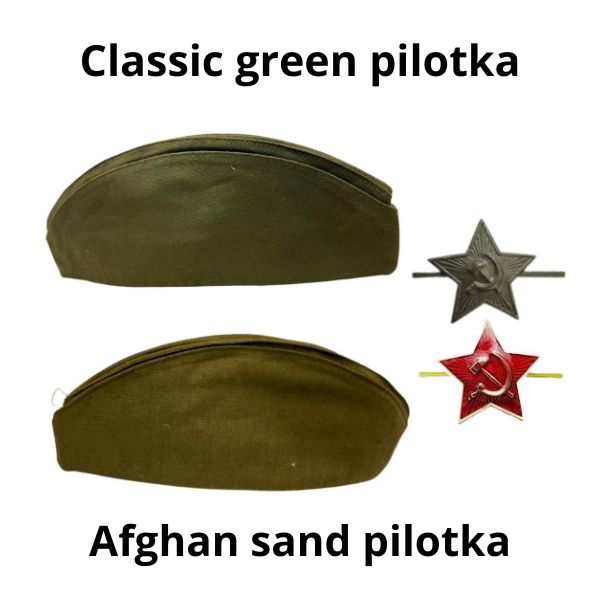 Original style Soviet Army pilotka WW2 era, military hat for reenactors and collectors