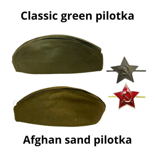 Original style Soviet Army pilotka WW2 era, military hat for reenactors and collectors