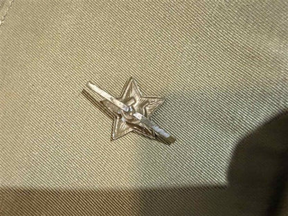 WW2 Soviet military cap star emblem, Red Army uniform insignia for reenactors
