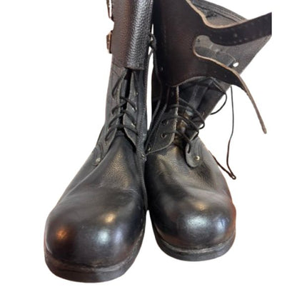 Rare Vintage Leather Boots with Belts 44–46