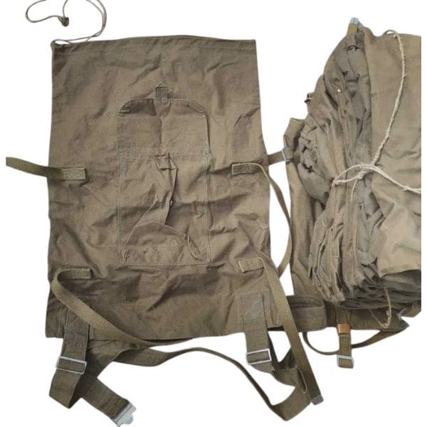 Vintage Soviet field backpack used during the Cold War era