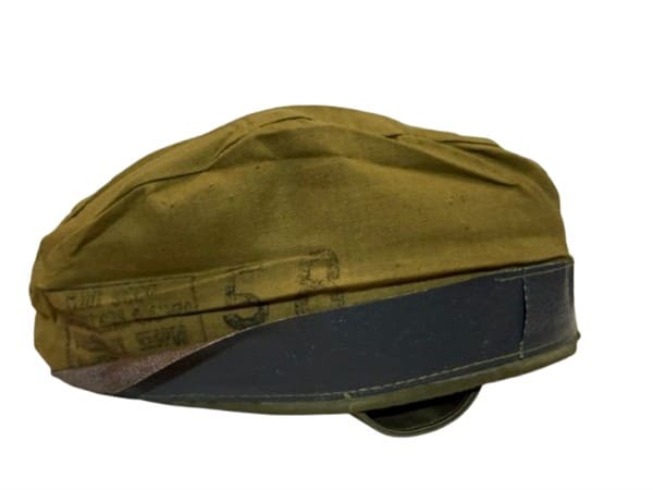 Soviet WW2 pilotka army hat in green, ideal for reenactors and living history