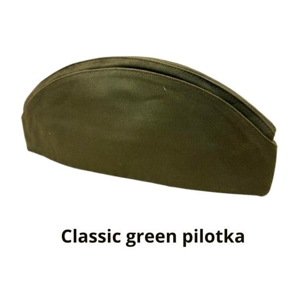 WW2 Soviet pilotka military hat for historical reenactment, Red Army uniform cap
