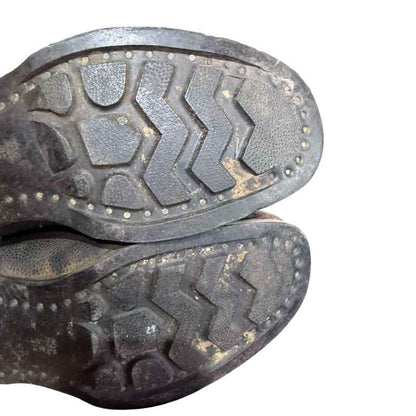 Afghan yuft military boots with traditional leather construction